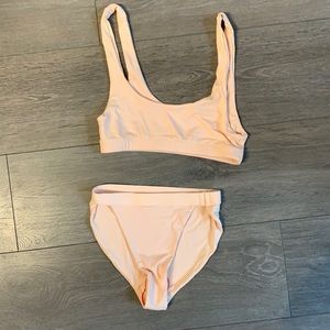 437 matching bathing suit set (light pink/peach)